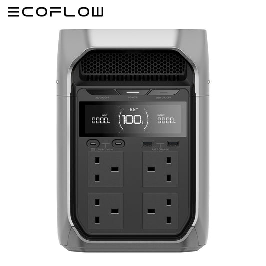 ECOFLOW DELTA 3 PLUS 1024Wh Portable Power Station Dual 500W Solar Input Ports