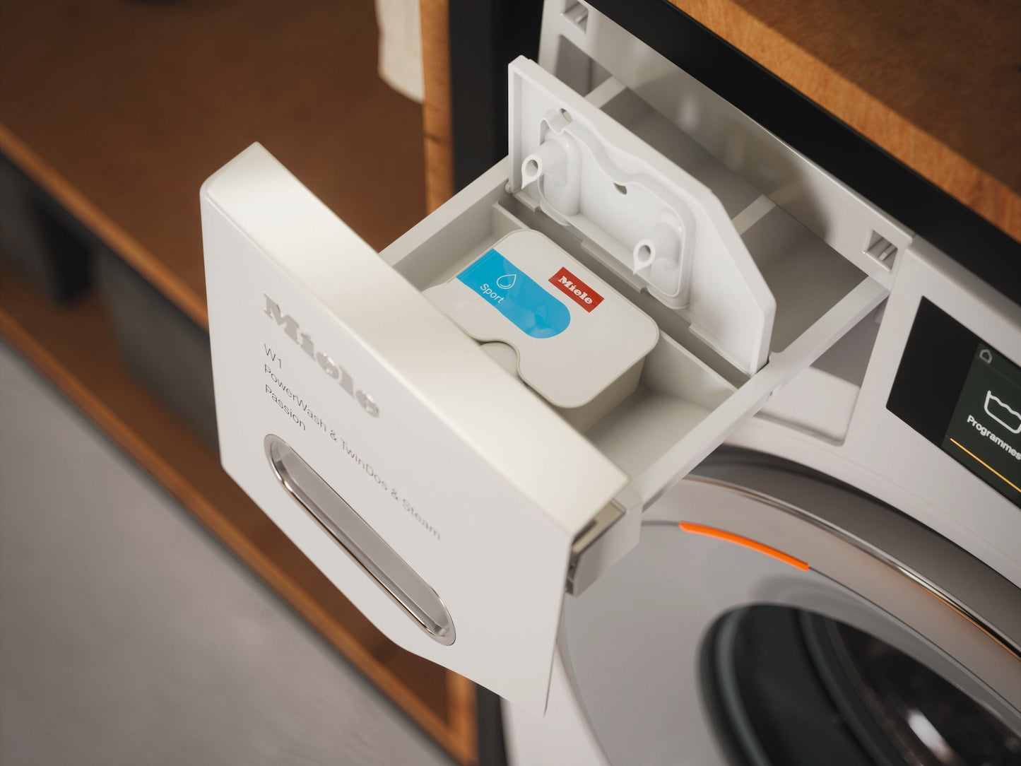 9kg Front-Load Washing Machine, 1600 rpm, Auto Detergent Dosing, Steam & WiFi, White