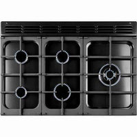 90cm Dual Fuel Range Cooker with Gas Hob & Electric Ovens – Black
