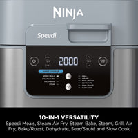 Ninja Speedi 10-in-1 Rapid Cooker, Air Fryer and Multi Cooker, 5.7L, Meals for 4 in 15 Minutes, Air Fry, Steam