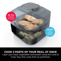 Ninja Speedi 10-in-1 Rapid Cooker, Air Fryer and Multi Cooker, 5.7L, Meals for 4 in 15 Minutes, Air Fry, Steam