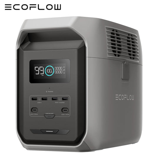 ECOFLOW DELTA 3 1536Wh LiFePO4 Portable Power Station 1800W for Outdoor Camping
