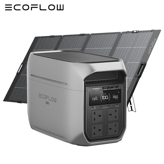 ECOFLOW DELTA 3 Max Plus 2048Wh Portable Power Station 400W Foldable Solar Panel