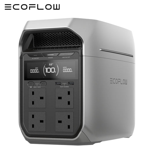 ECOFLOW DELTA 3 PLUS 1024Wh Portable Power Station Dual 500W Solar Input Ports