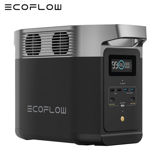 ECOFLOW DELTA 2 Portable Power Station 1024Wh LFP Solar Battery X-boost 2400W