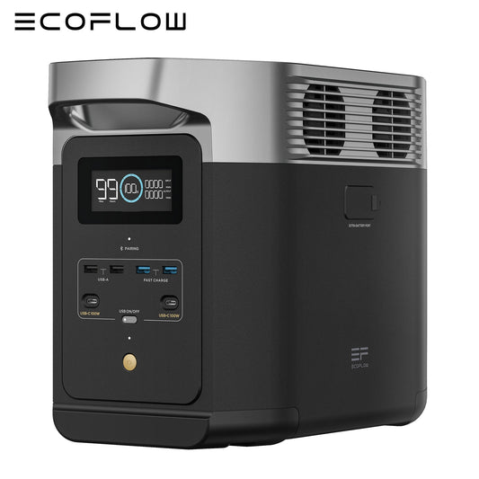 ECOFLOW DELTA 2 Portable Power Station 1024Wh LFP Solar Battery X-boost 2400W